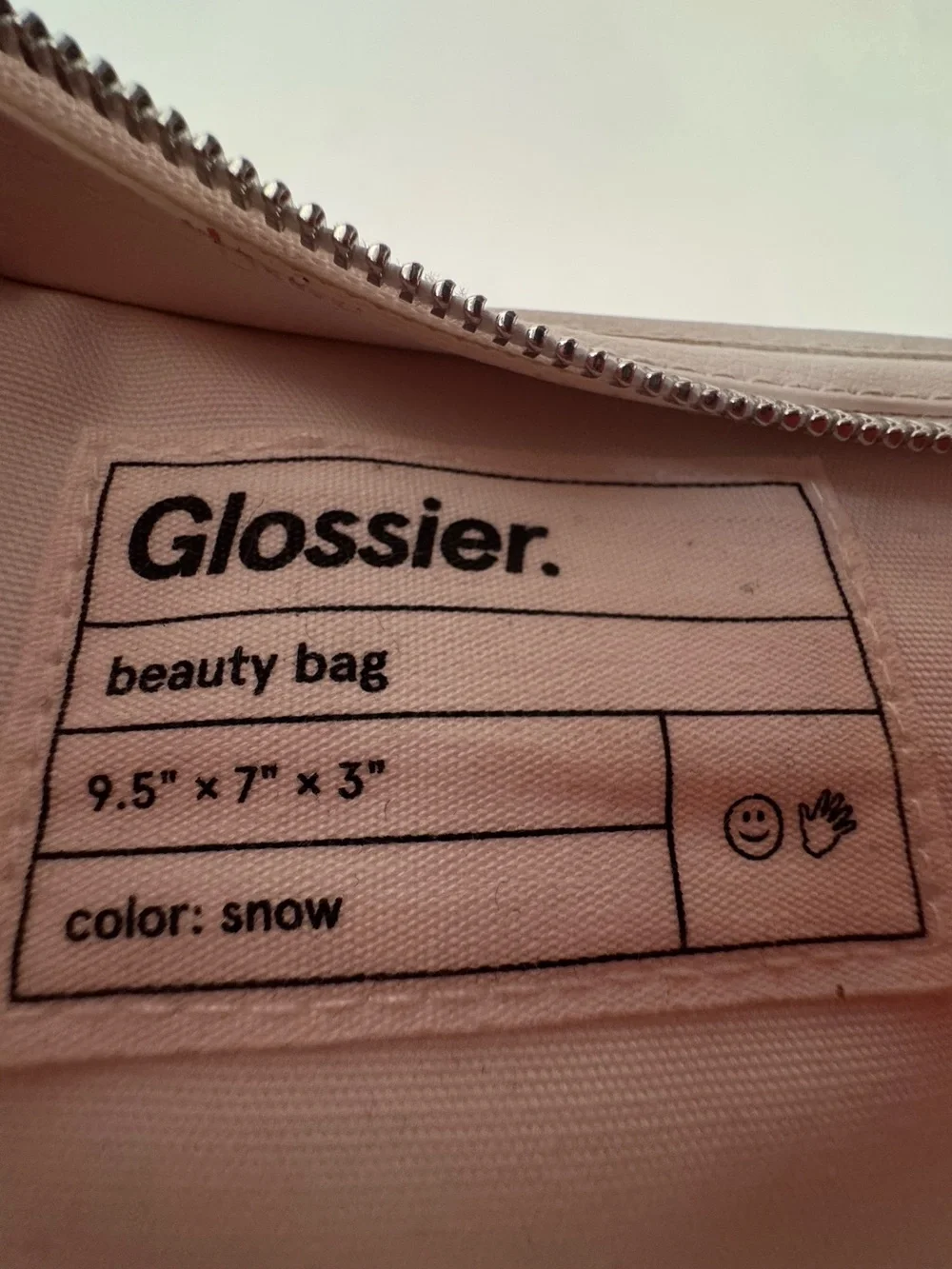 Limited Edition Glossier Leather Makeup Bag
